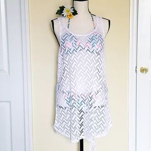 Arizona Jeans Lace Beach Top Covrrup Tunic Size L